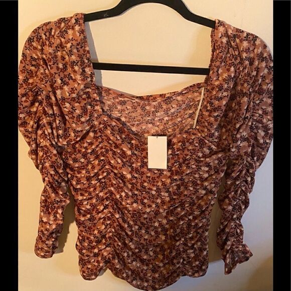 🛍Jolie & jog Ruch Raglan Women’s floral Top Size: Large - Picture 1 of 9